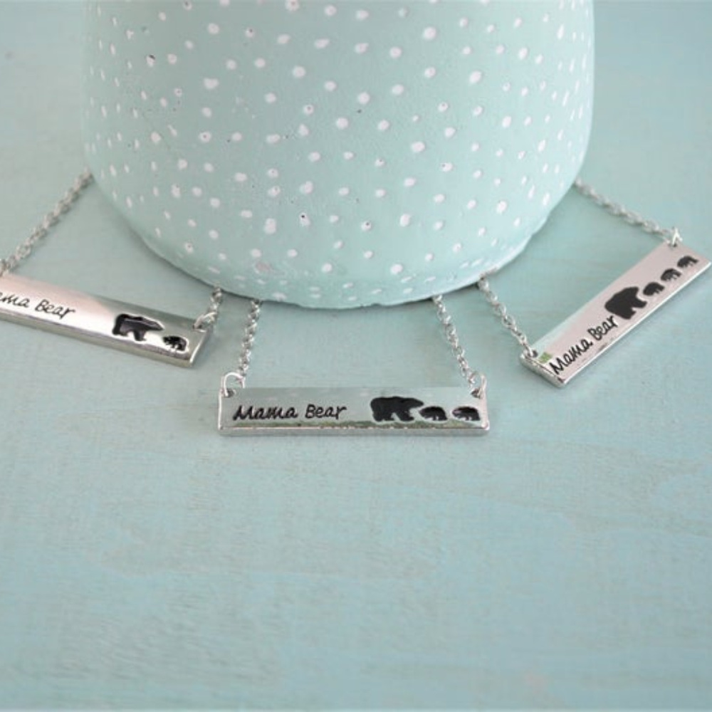 Mama Bear X3 Cubs Necklace
